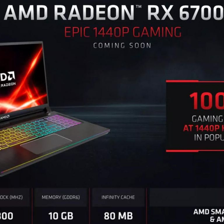 AMD Radeon RX 6000M est aqu: una GPU para laptops potente como de escritorio